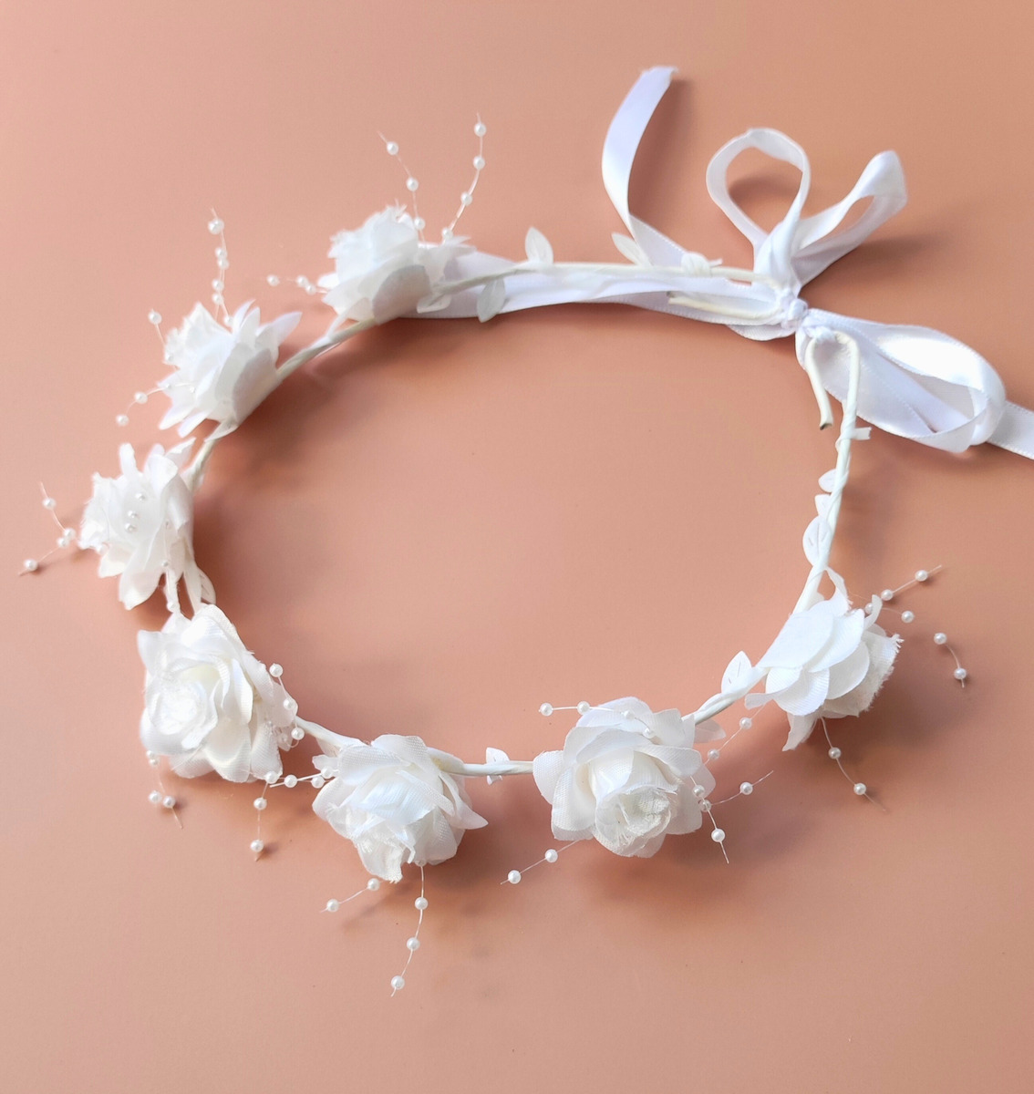 Corona Tocado Para Niñas Damas Primera Comunión Novias
