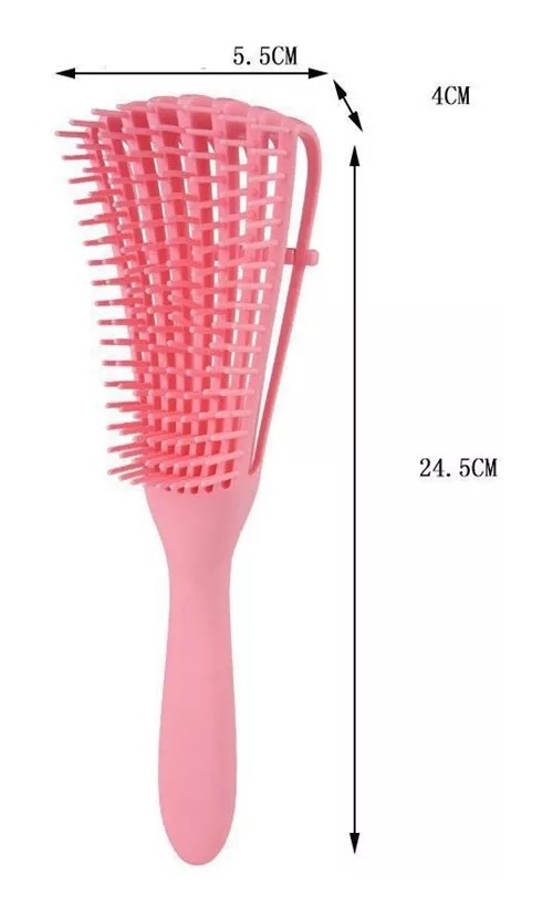 Cepillo Cabello Rizado Ondulado Desenredante Pelo Afro - Imagen 2