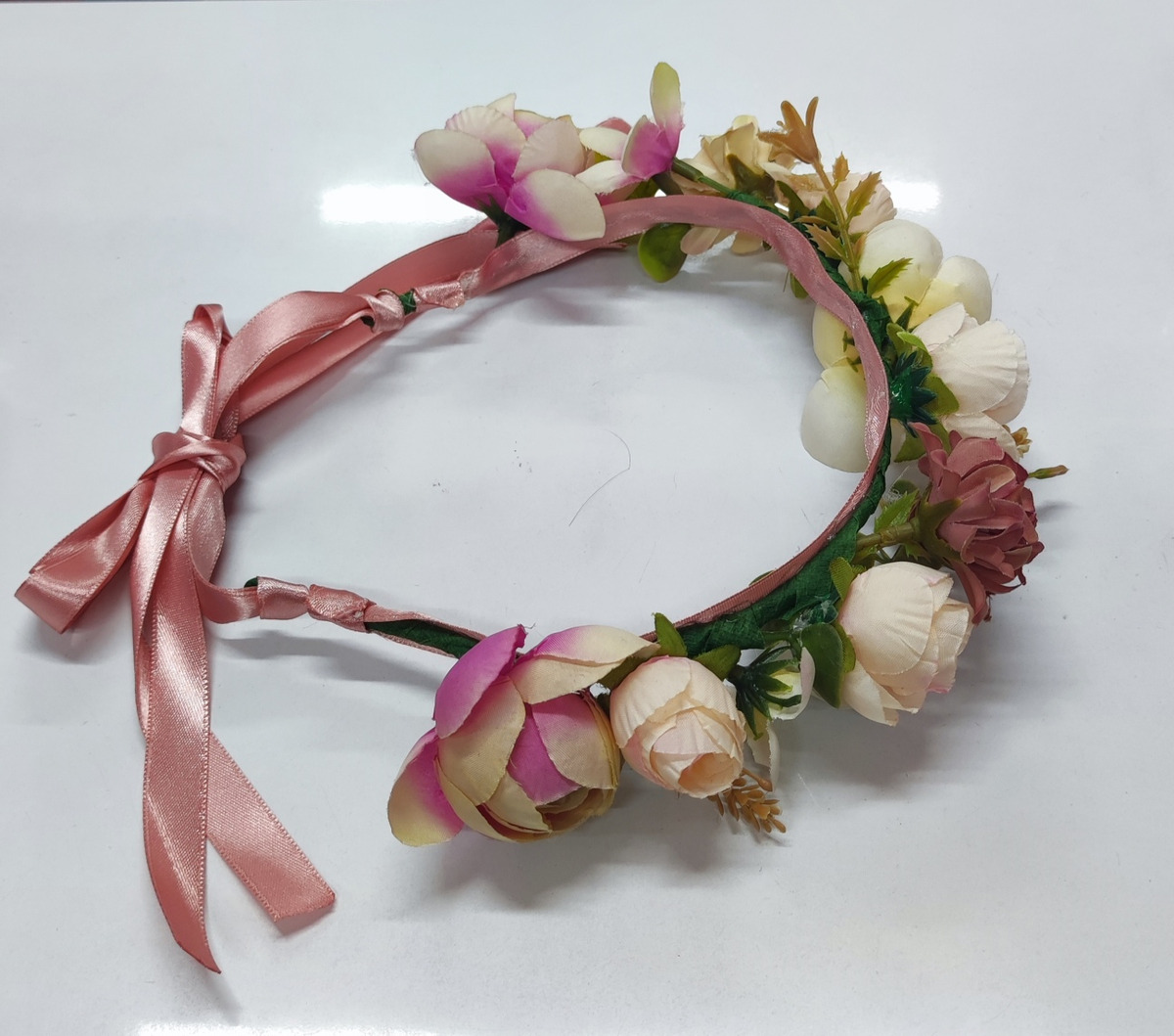 Diadema Balaca Cintillo Corona De Flores Tocado Vincha - Imagen 3