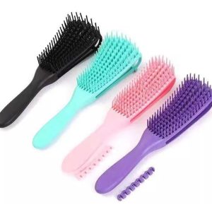 Cepillo Cabello Rizado Ondulado Desenredante Pelo Afro