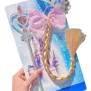 Kit Disfraz Princesa Accesorios Para Niñas Corona