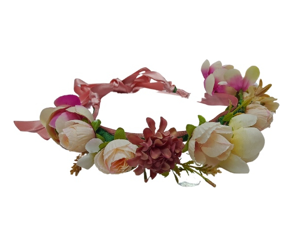 Diadema Balaca Cintillo Corona De Flores Tocado Vincha