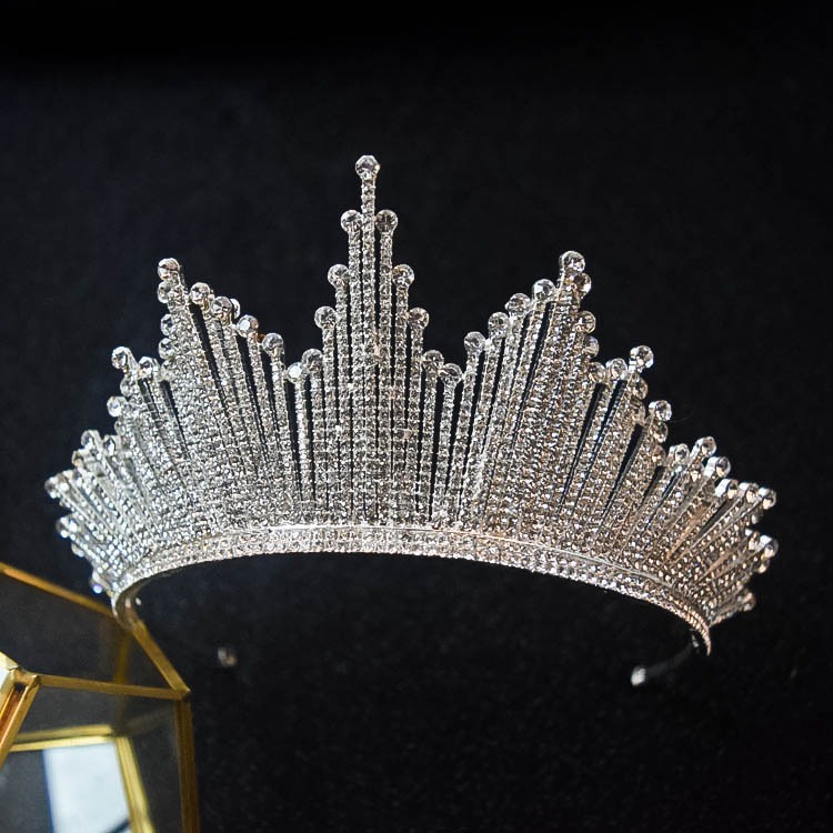 Tiara Corona Tocado Novia Quinceañera Fiesta - Imagen 2