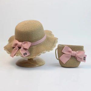 Sombreros con mini bolso para niñas de 2 a 6 años